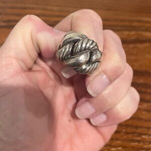 David Yurman Silver Knot Ring